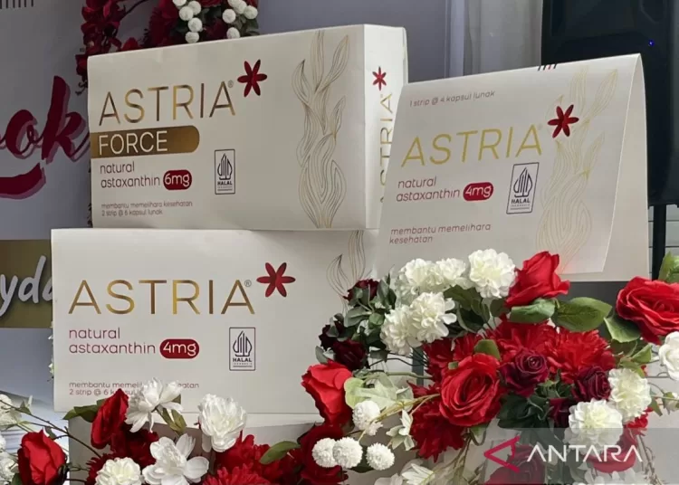 Astria jadi suplemen dengan Astaxanthin sebagai antioksidan