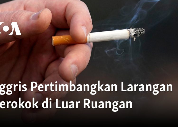 Inggris Pertimbangkan Larangan Merokok di Luar Ruangan
