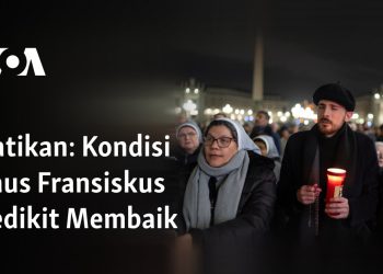 Kondisi Paus Fransiskus Sedikit Membaik 