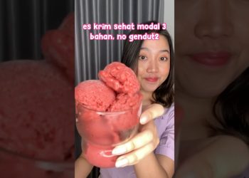 Es krim sehat modal 3 bahan, no gendut2 #ngeshortsbareng