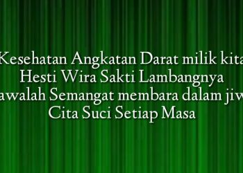 Mars Kesehatan Angkatan Darat (Lirik)